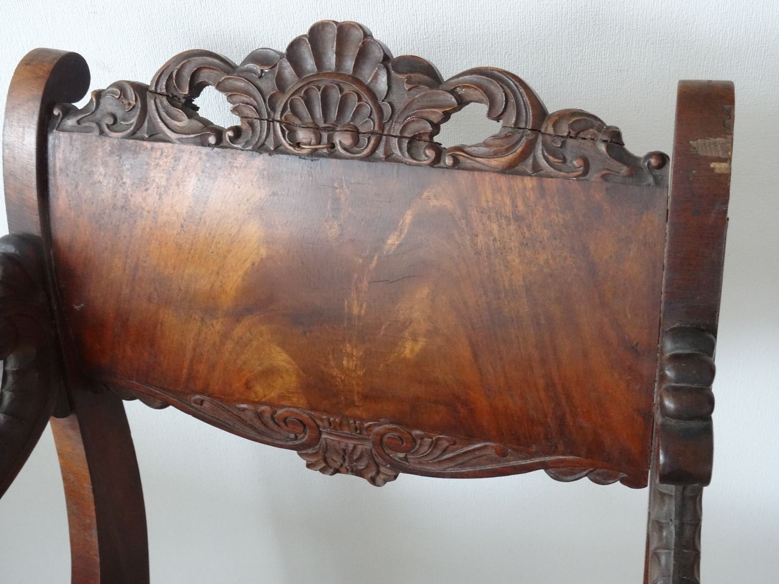Mahogany Chair. Russia, H92x58x59 Cm photo for sale