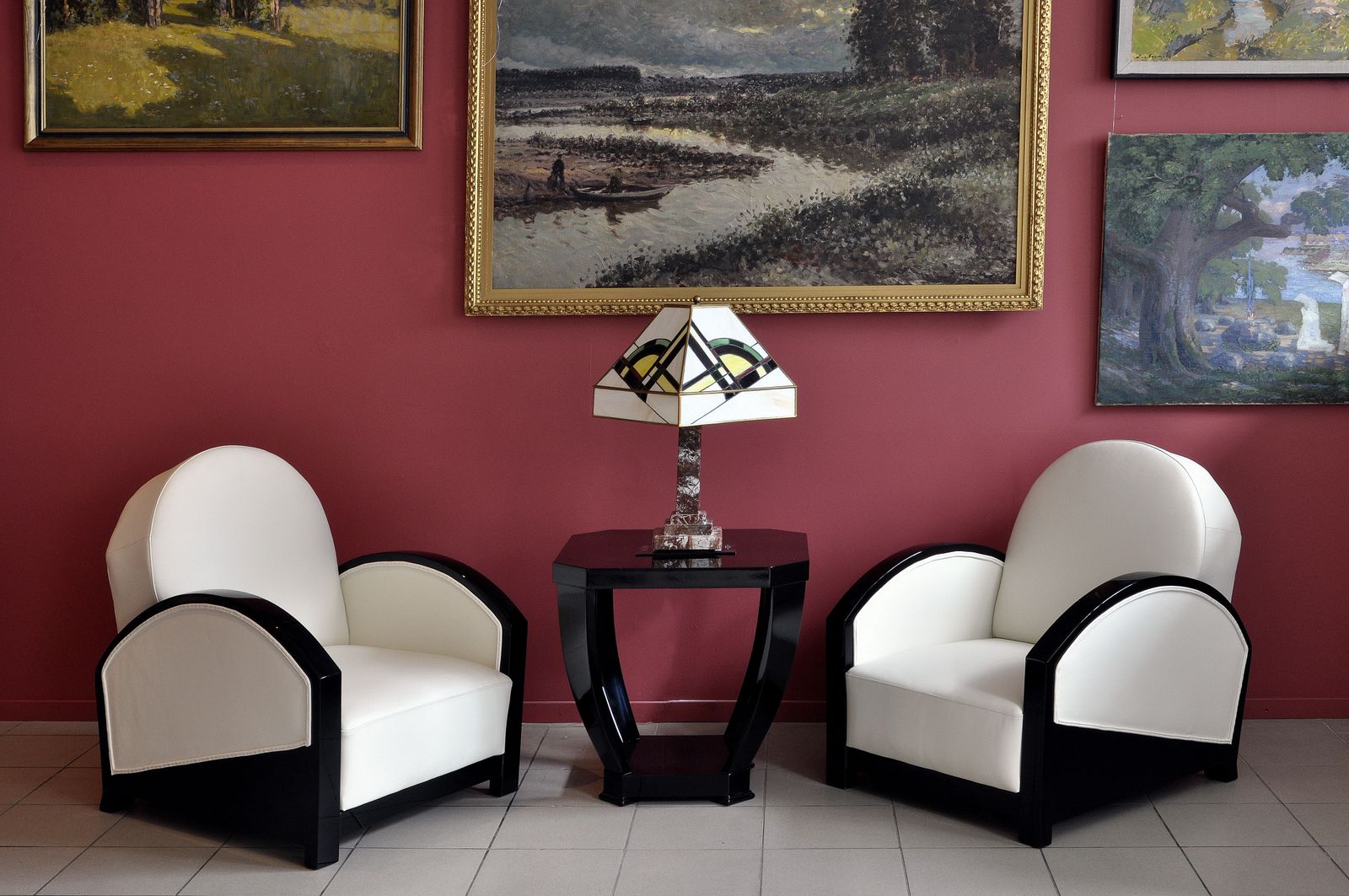 Pair Of Club Chairs   France 20th Century 20 30 Years