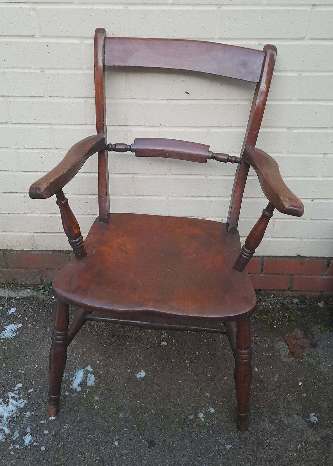 Victorian Oxford Elbow Chair, 1800s
