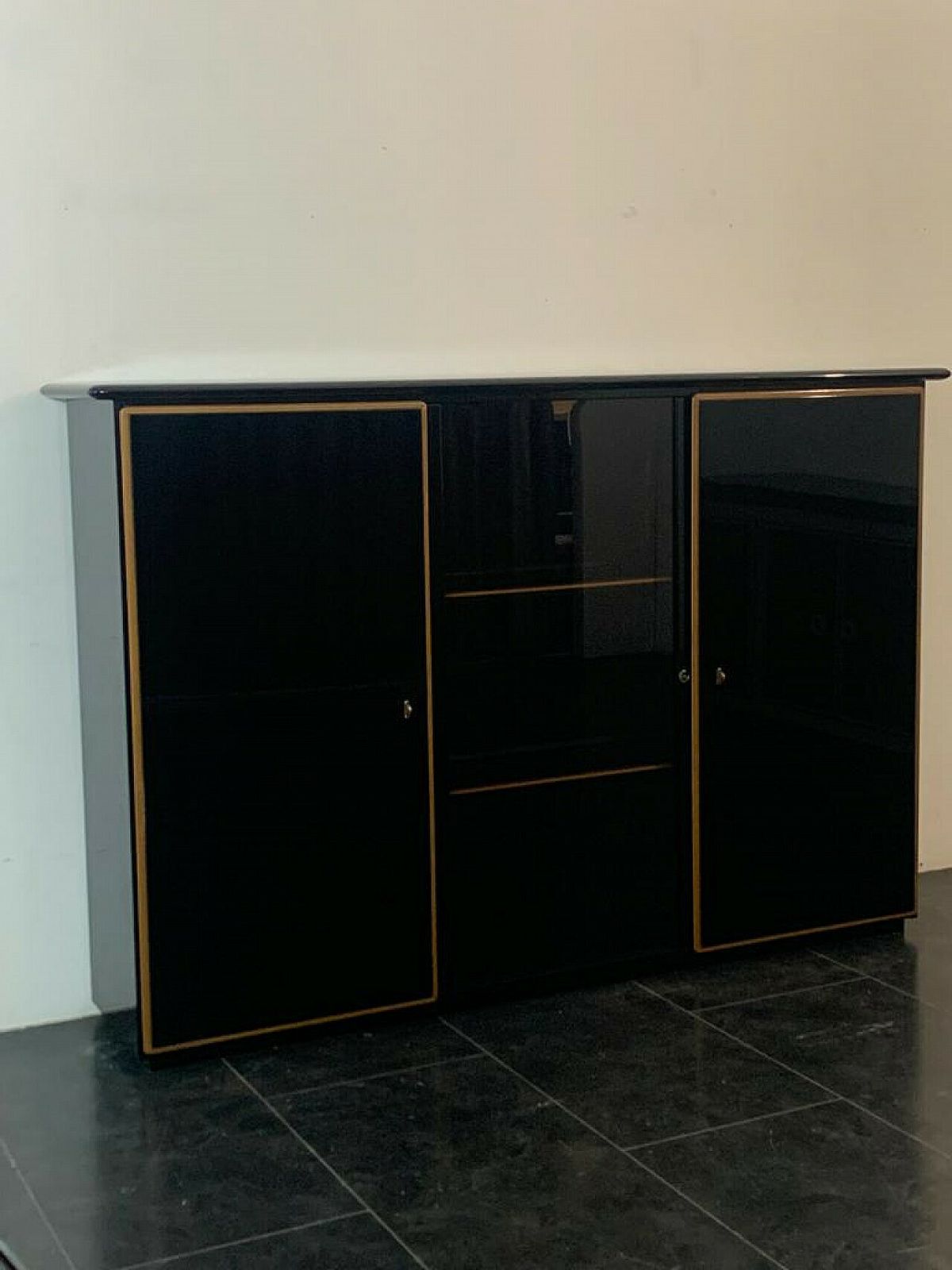 Lacquered Sideboard With Moulded Wood By Pierre Cardin, 1960s photo 4944.16