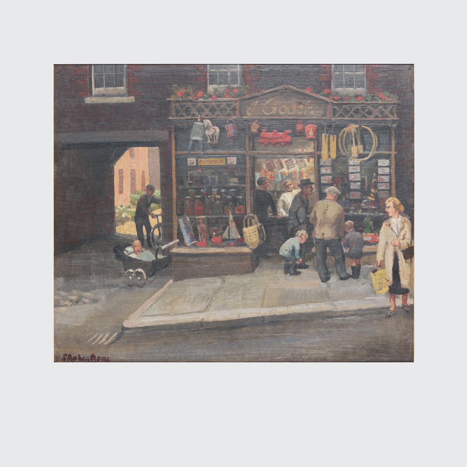 Stephen Bone Oil Painting photo for sale