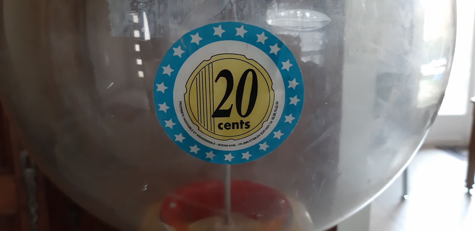 photo vinterior Fairground Bubble Gum Candy Dispenser