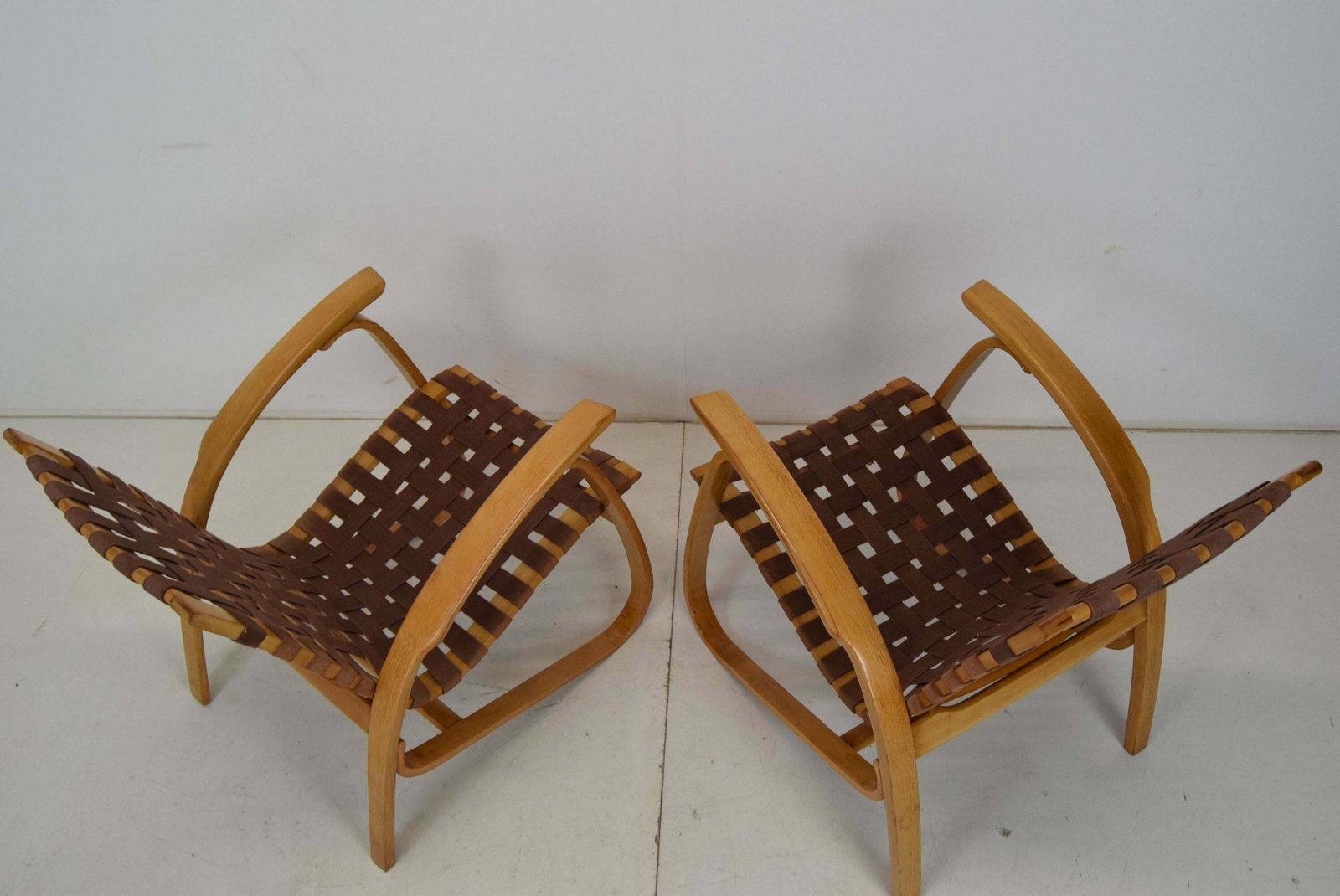 photo furniture Pair Of Bent Beechwood Armchairs,Design Jan Vaněk,1930's.