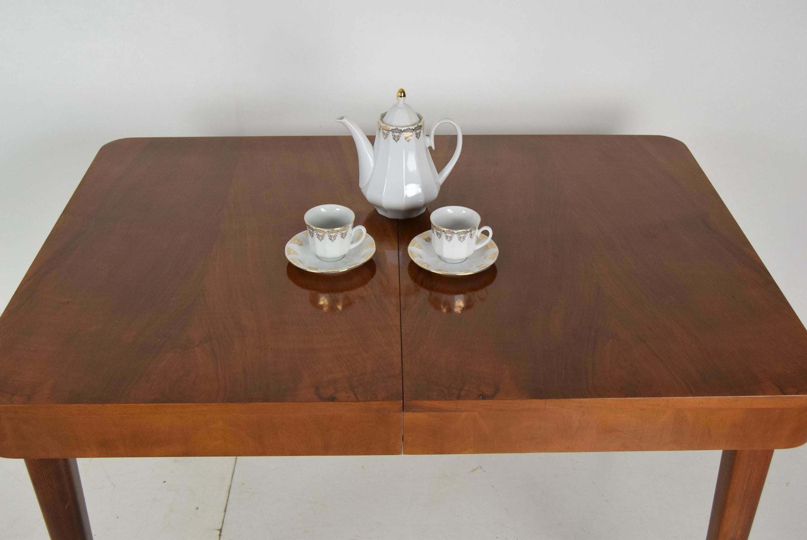 Furniture Art Deco Extendable Dining Table,Designed By Jindrich Halabala,1940's. photo