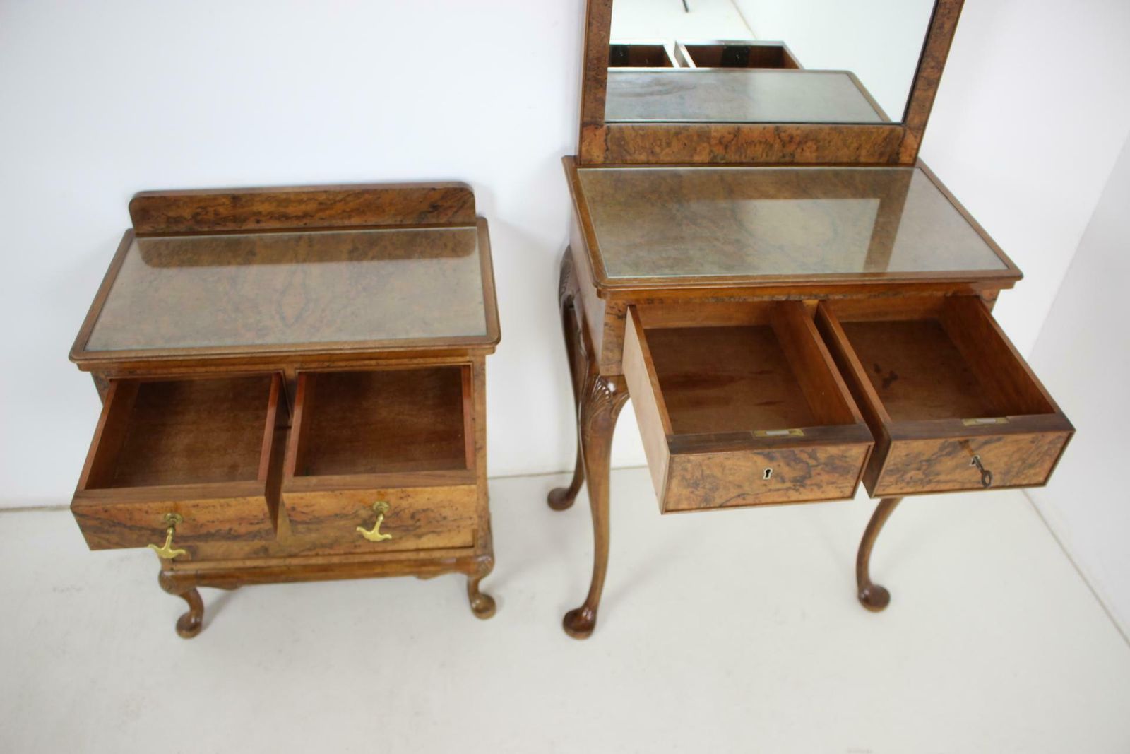 1920, Antique Makeup Vanity With Cabinet, Czechoslovakia photo Furniture