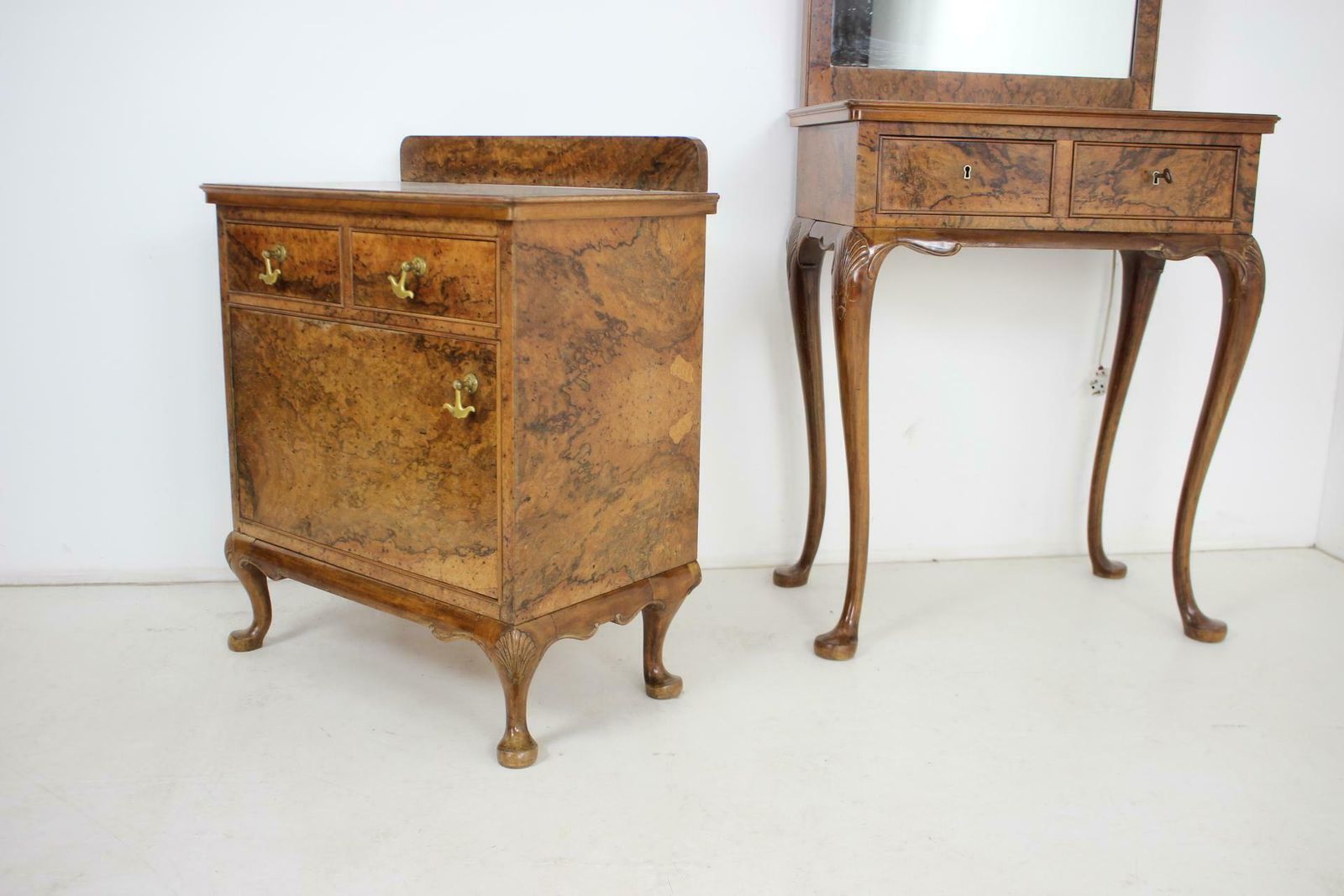 1920, Antique Makeup Vanity With Cabinet, Czechoslovakia photo buy
