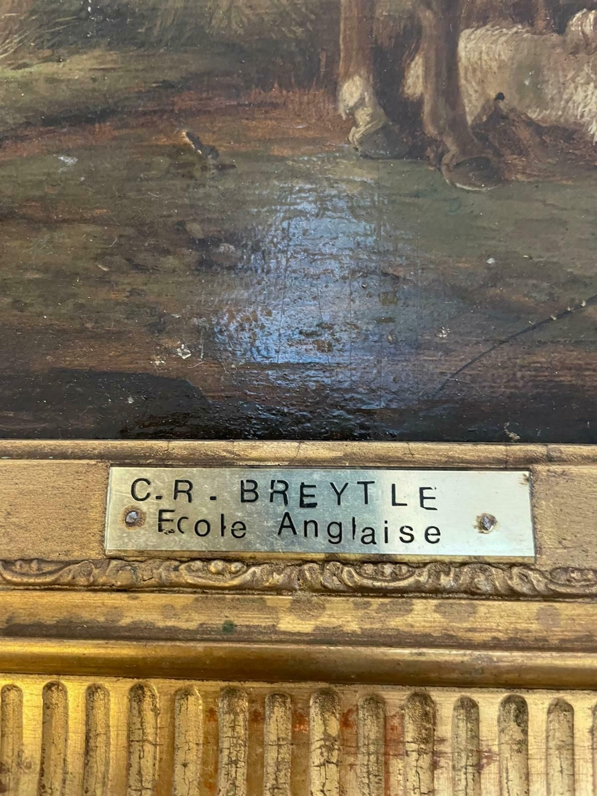 Antique Quality Oil Painting By C R Breytle photo for sale