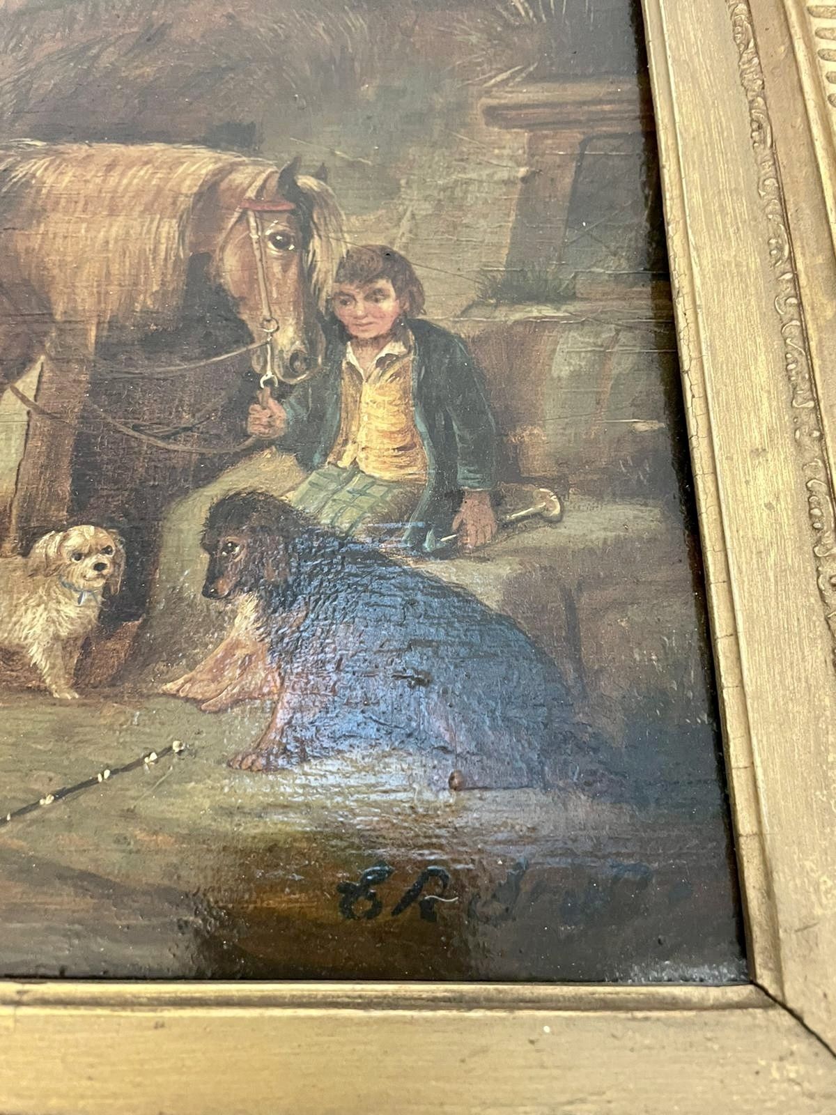 Antique Quality Oil Painting By C R Breytle photo vintage