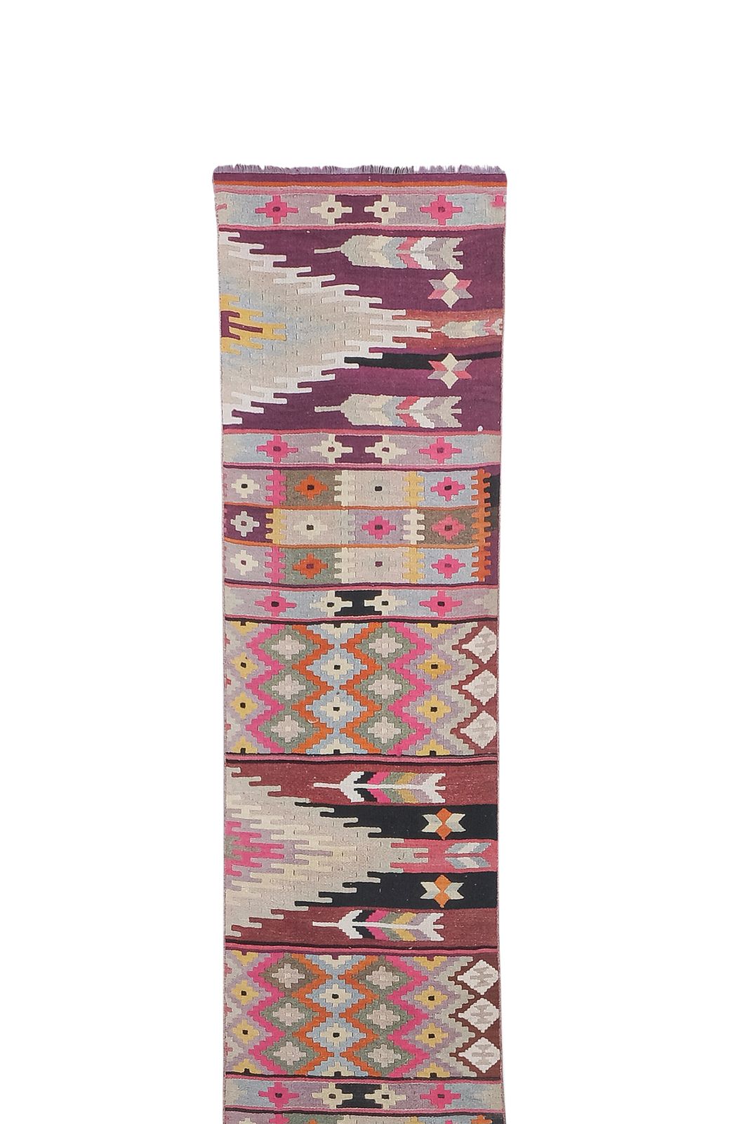 1960s Turkish Handmade Runner Rug Kilim   Extra Long Hallway photo furniture