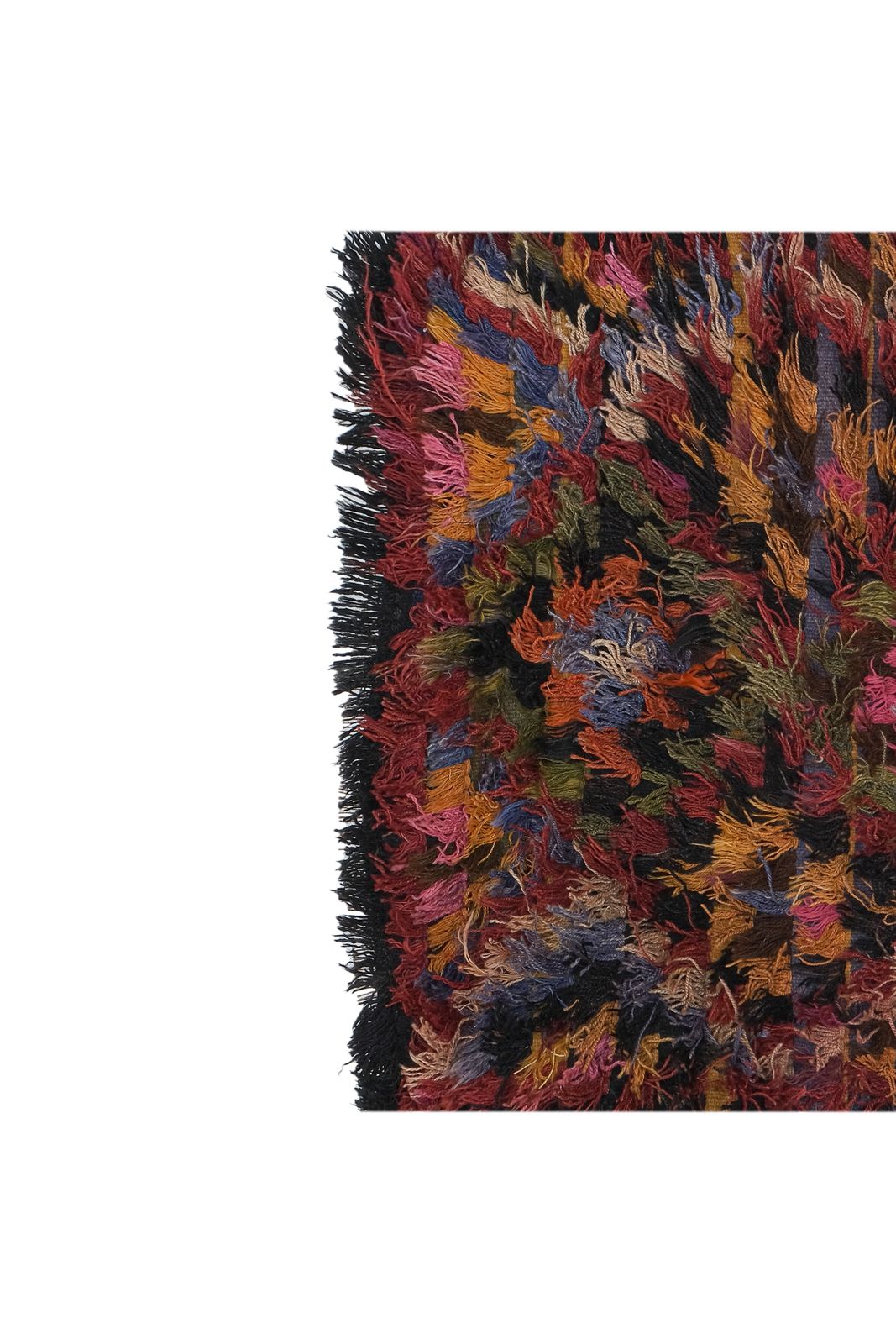 Vintage Turkish Shaggy Filikli Rug 3'1'' X 5'10'' photo buy