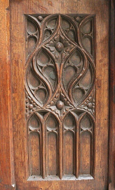 photo vinterior Small Landing Linen Chest In Oak, Renaissance Style   Late 19th Century