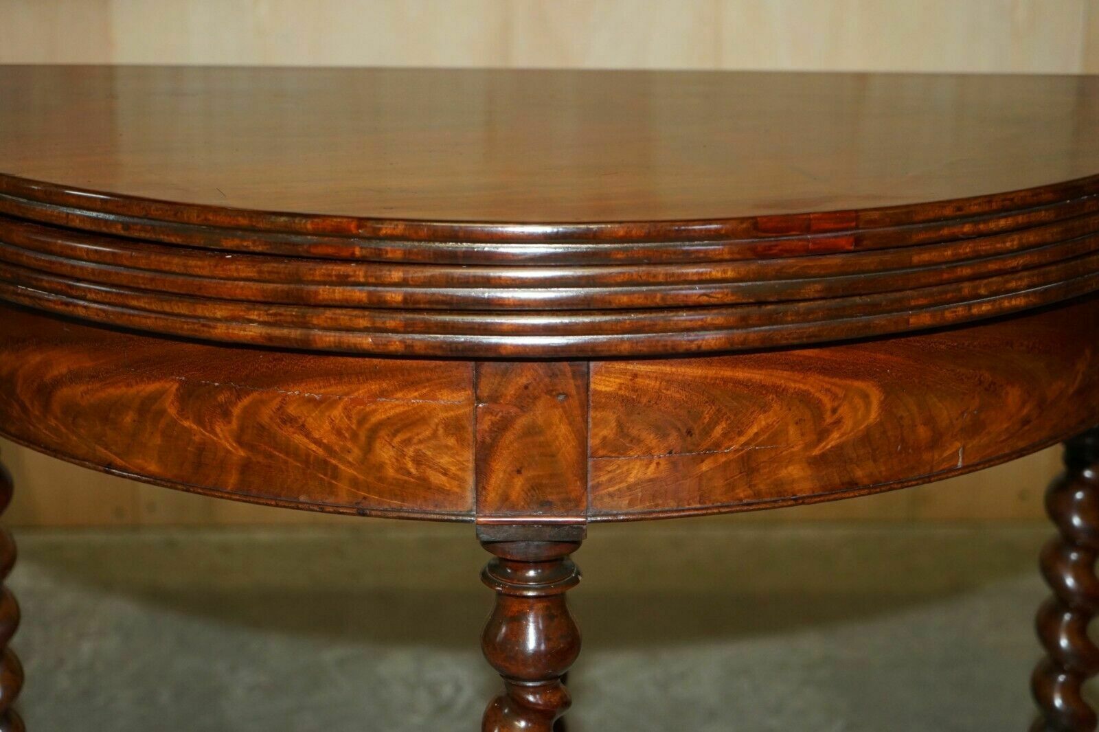 Circa 1800 Fully Restored French Directorie Demi Lune Extending Card Games Table photo buy