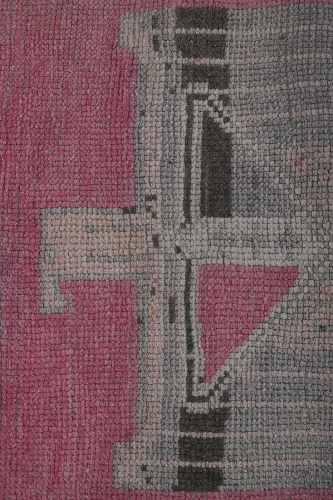 Textiles 1960s Vintage Eagle Pictorial Turkish Herki Rug 3'3'' X 12'8'' photo