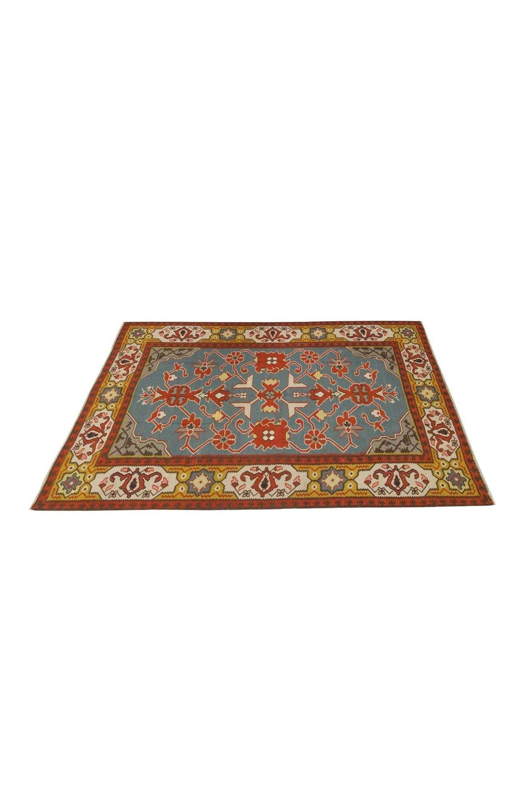 Antique Wool Kilim Rug Handmade Tribal Anatolian Pirot Turkish Carpet photo for sale