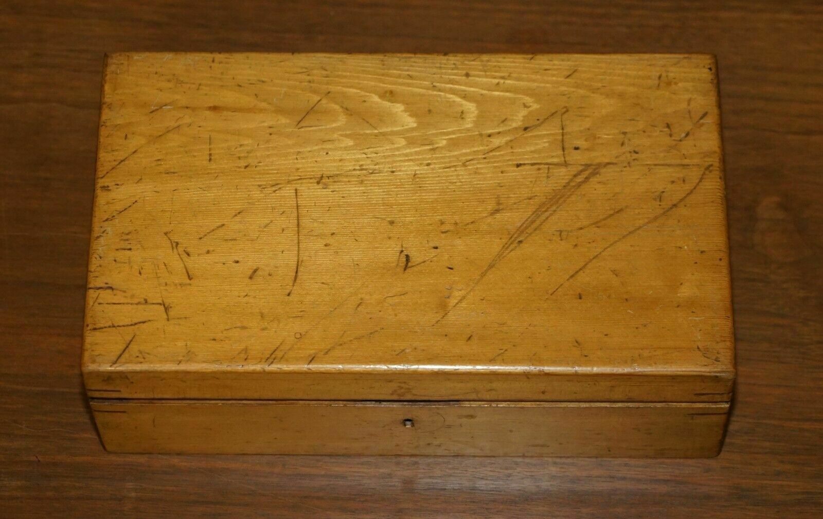Lovely Circa 1880 Victorian Walnut Games Compendium Chess Horse Racing Dice photo for sale
