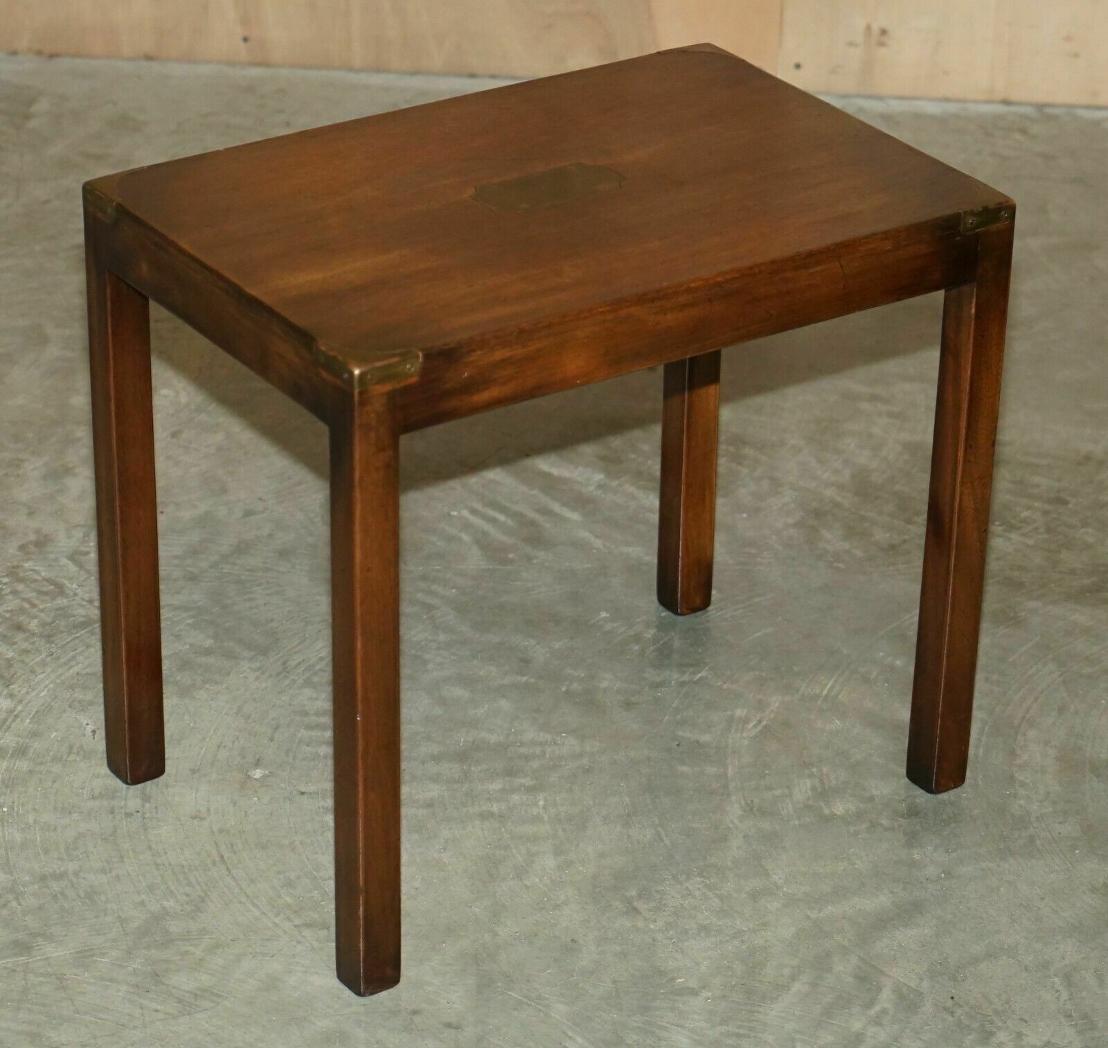 Lovely Harrods Kennedy Coffee & Side Table Nest Of Tables Military Campaign photo 1350.0