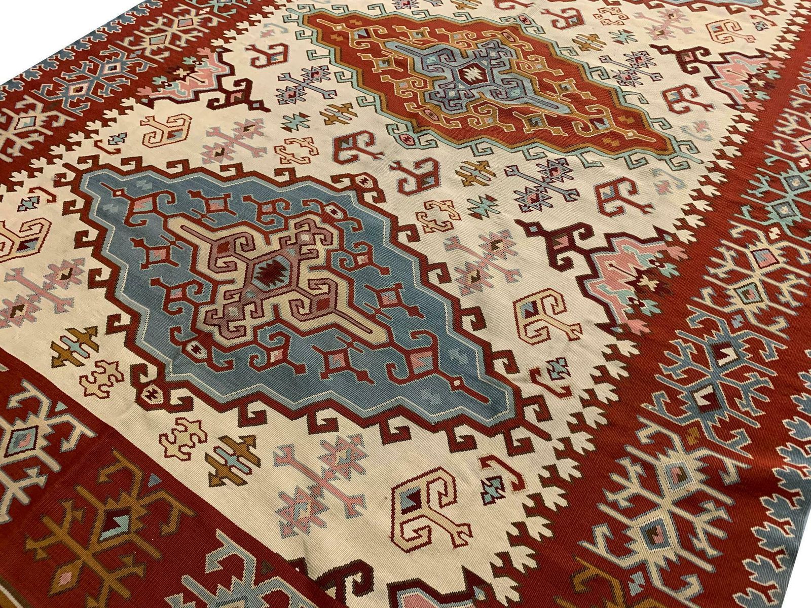 Rare Antique Kilim Handwoven Pirot Serbian Rug photo for sale