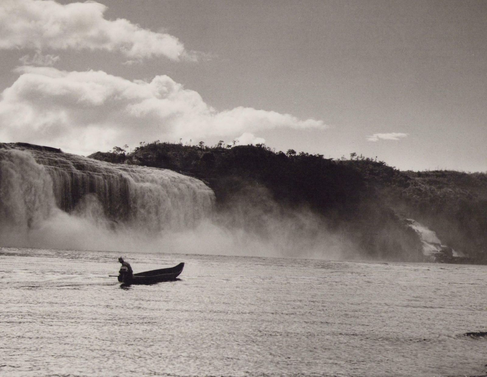 Hanna Seidel Venezuela, Waterfalls, Black And White Photography, 1960s, photo furniture
