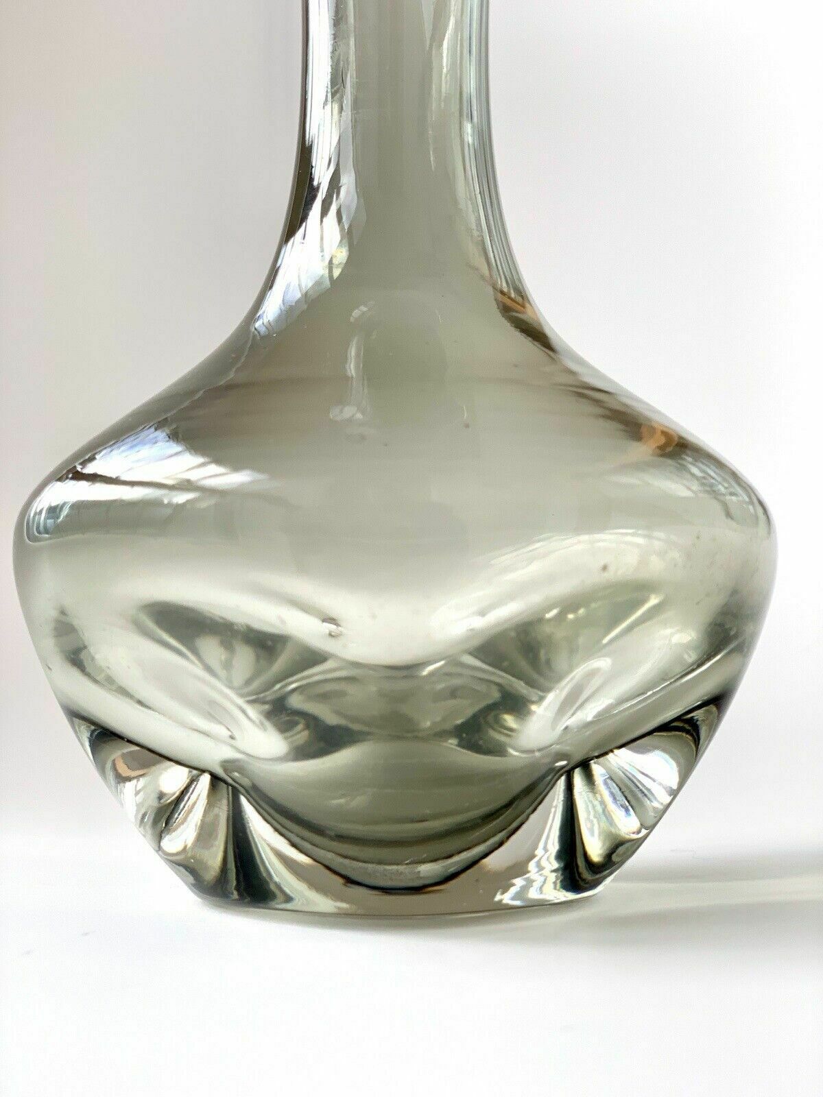 Cubic Hand Blown Crystal Glass Vase By Friedrich Kristall Germany 1970s photo furniture