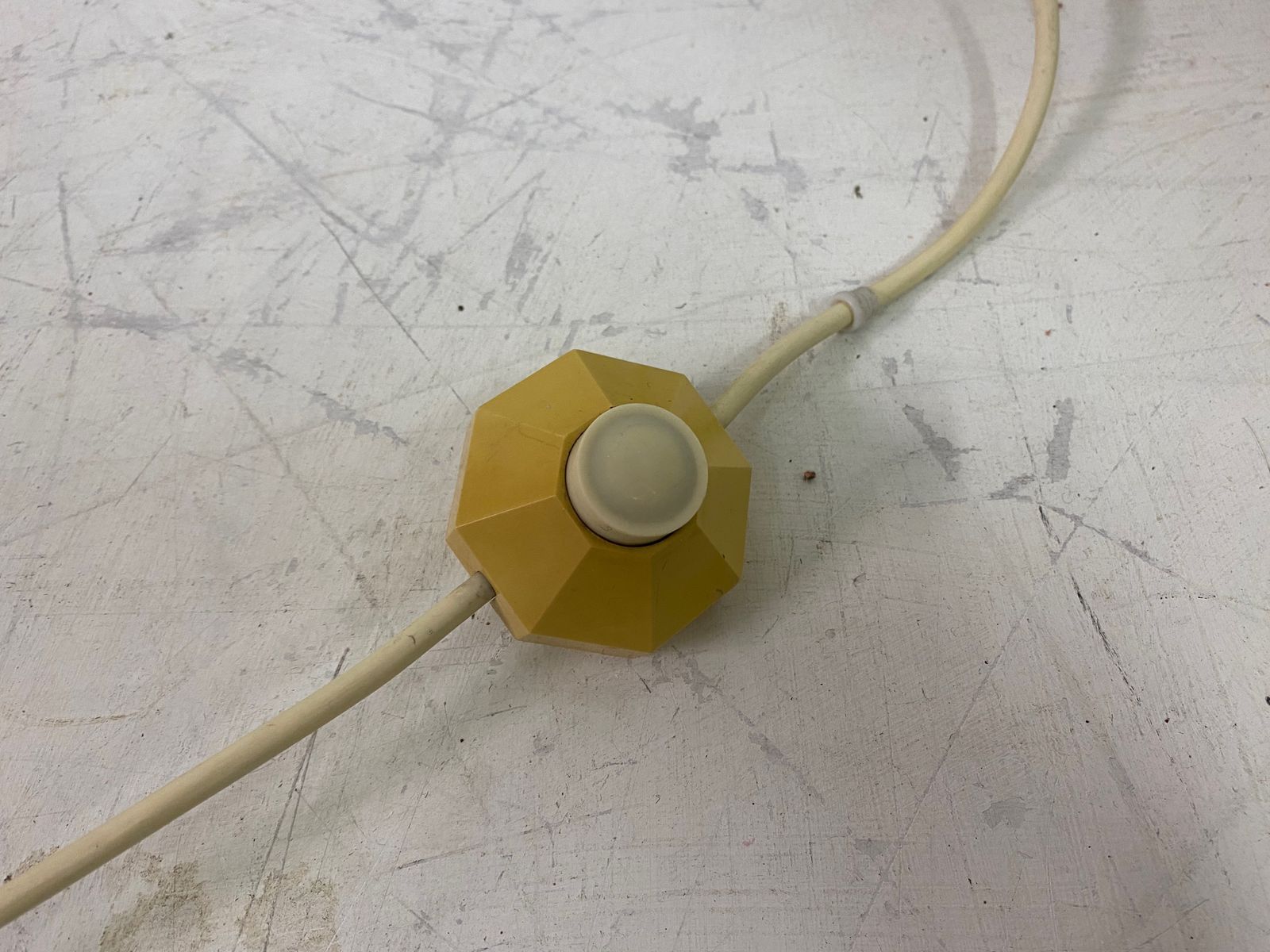 1970s Italian Ribbed Glass Mushroom Lamp photo vinterior