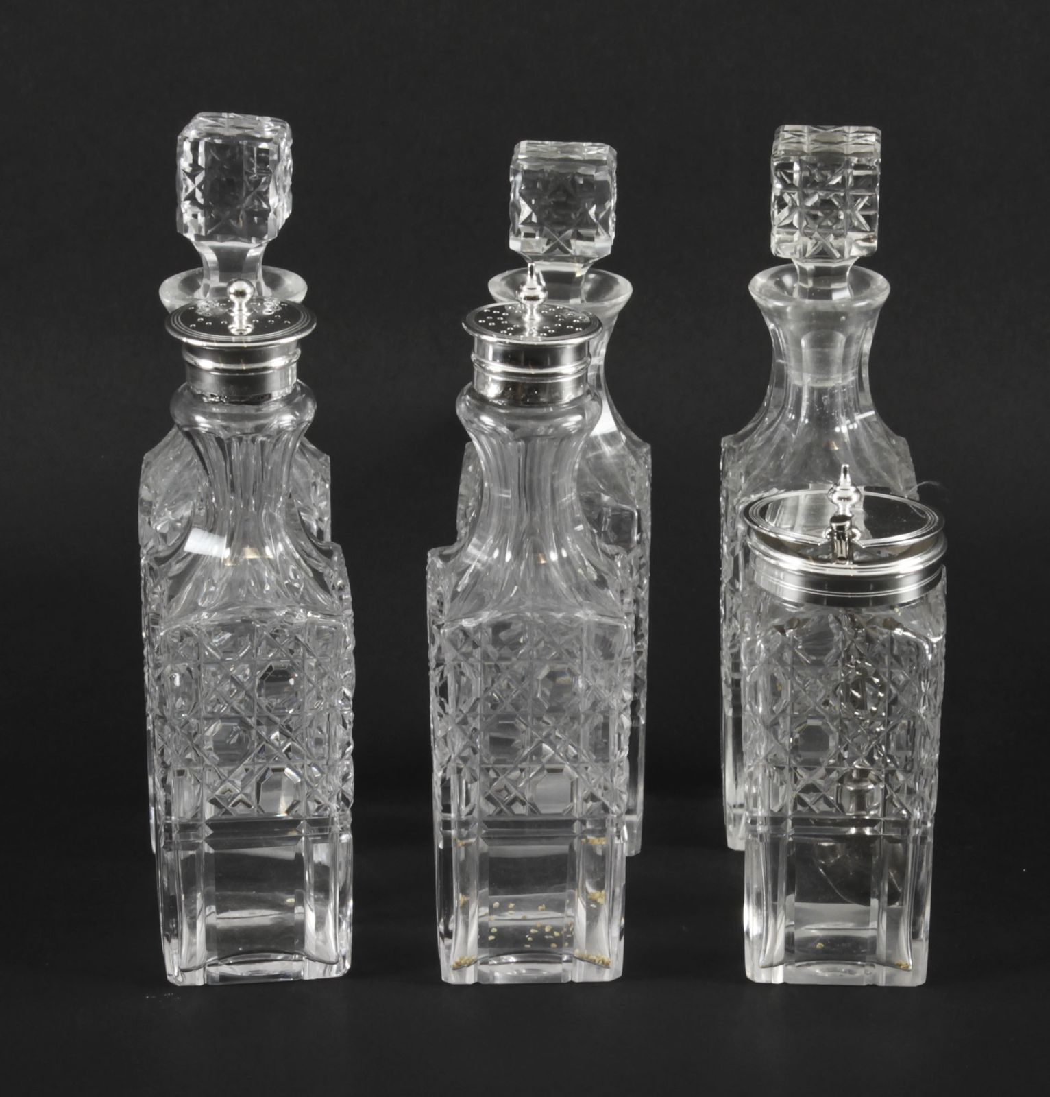 Home Decor Victorian Silver Plated 6 Bottle Cruet Set Wade Wingfield Wilkins 19th C photo