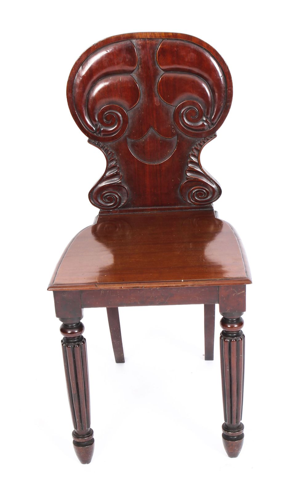 Antique Pair Regency Mahogany Hall Chairs By Gilllows C1820 19th Century photo for sale