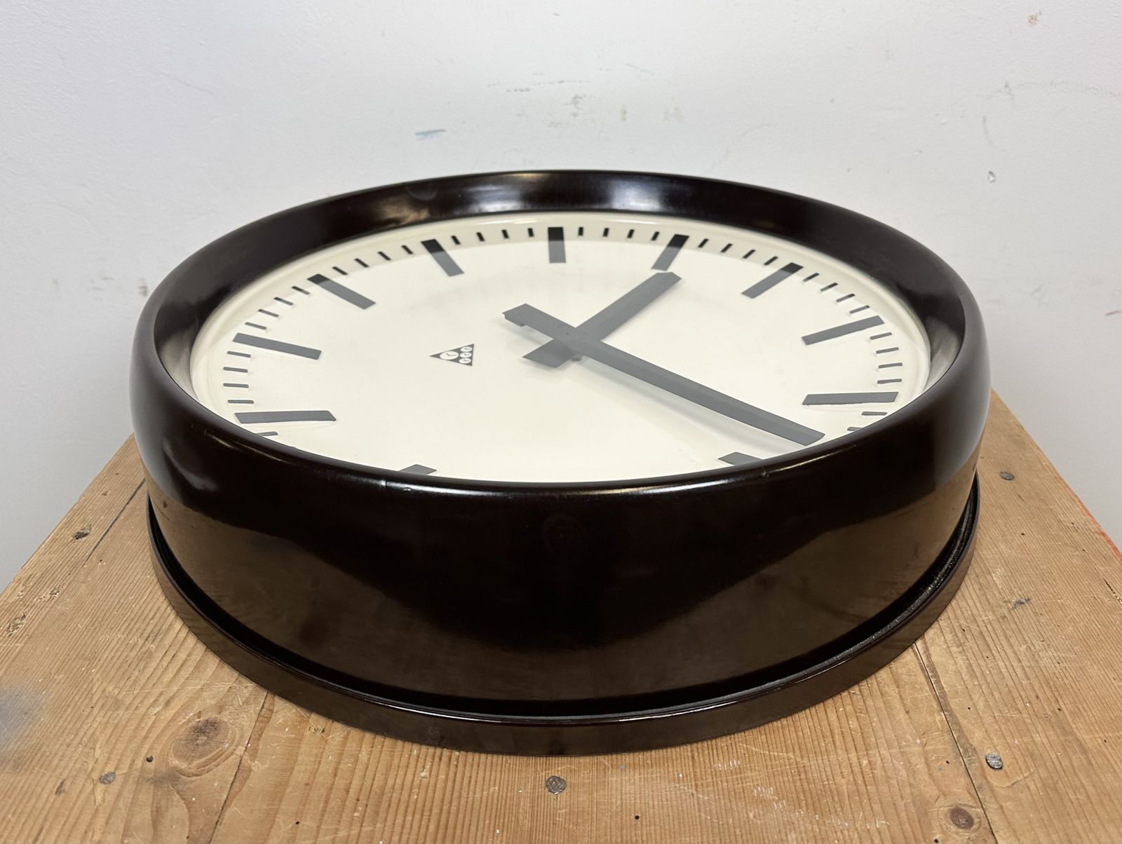 Large Industrial Bakelite Factory Wall Clock From Pragotron, 1960s photo 369.0