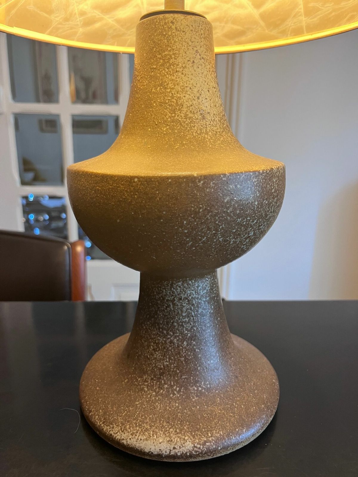 Brutalist Sandstone Lamp photo vintage