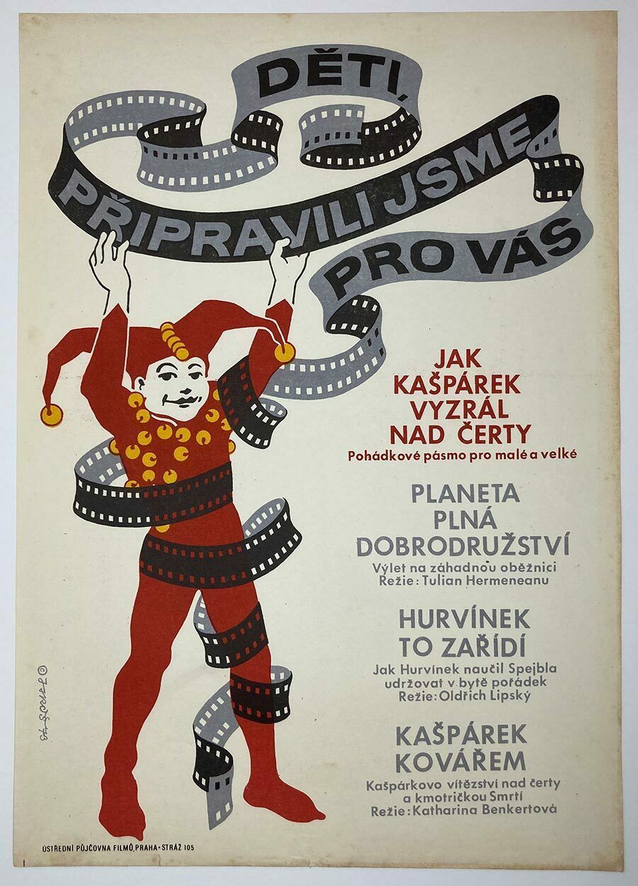Original Film Poster, How A Little Jester Matured Over The Devils, Alexej Jaroš, 1973, Genuine Czech Vintage Print