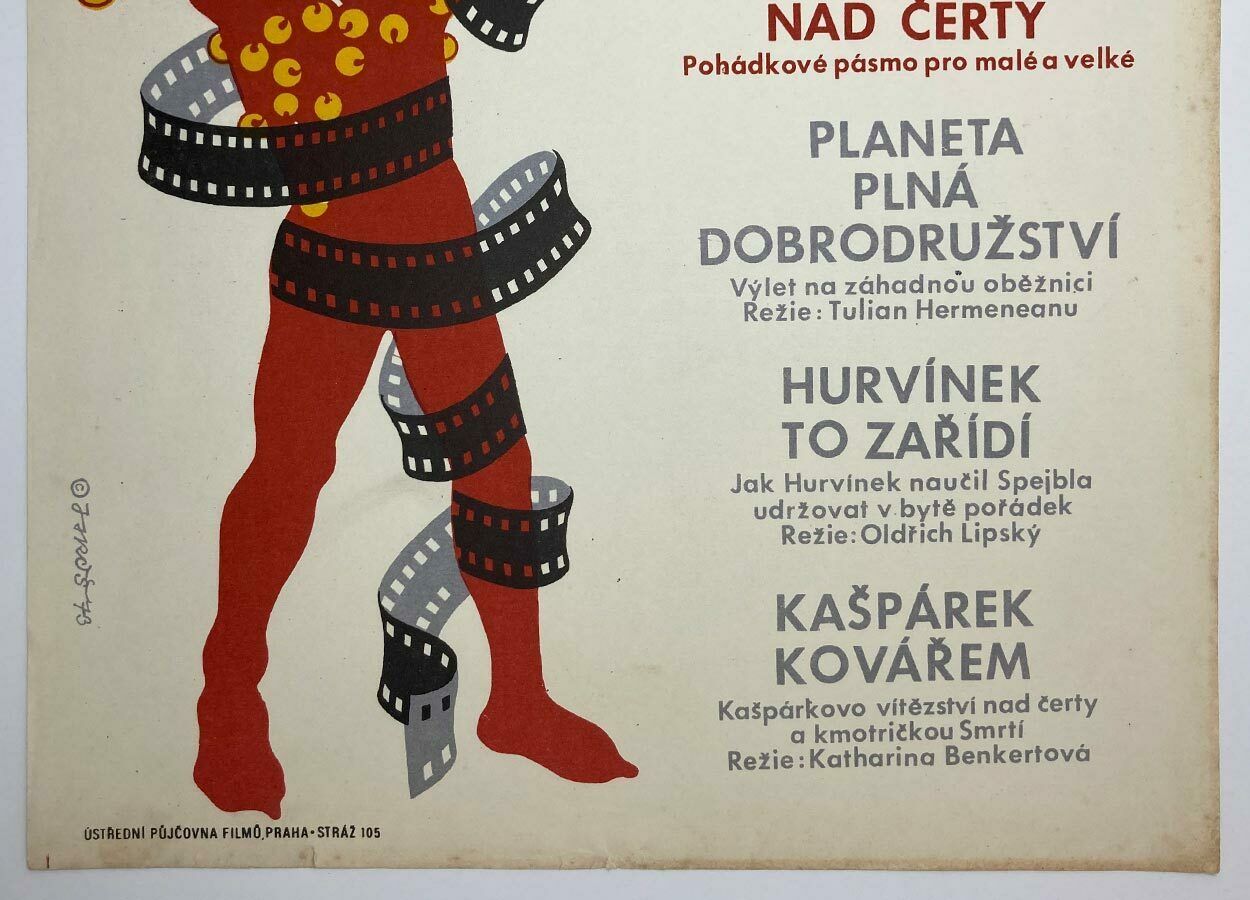 Original Film Poster, How A Little Jester Matured Over The Devils, Alexej Jaroš, 1973, Genuine Czech Vintage Print photo for sale