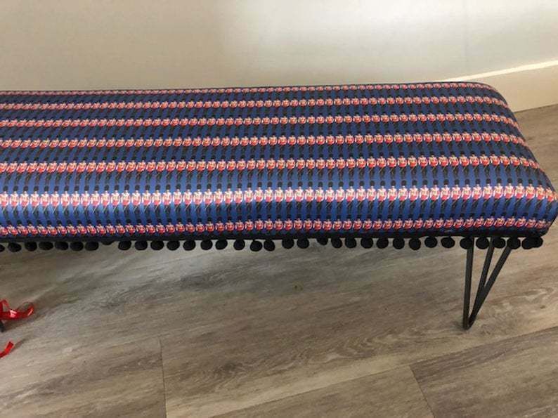 Bearskin Soldiers Bench On Hairpin Legs