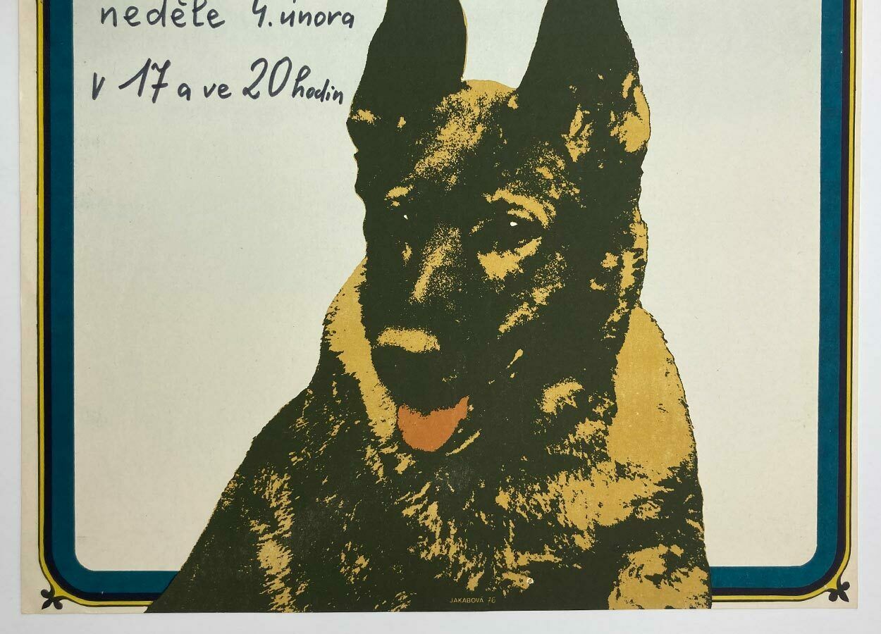 Original Film Poster, Challenge To White Fang, Adéla Jakabová, 1976, Genuine Czech Vintage Print photo 51.0