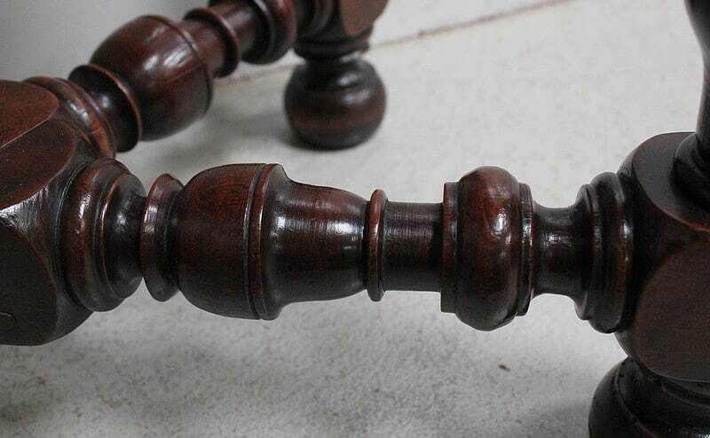 photo for sale Small Table In Solid Walnut, Louis XIV Style   1st Part Of The 19th Century
