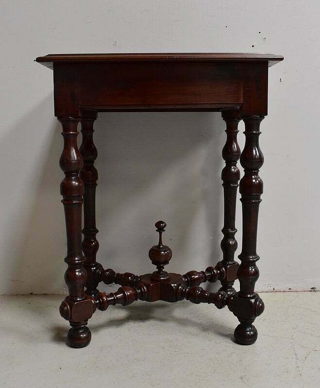 photo buy Small Table In Solid Walnut, Louis XIV Style   1st Part Of The 19th Century