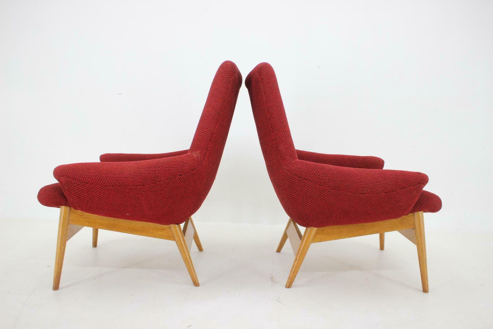 photo for sale 1960s Pair Of Miroslav Navratil Lounge Chairs, Czechoslovakia