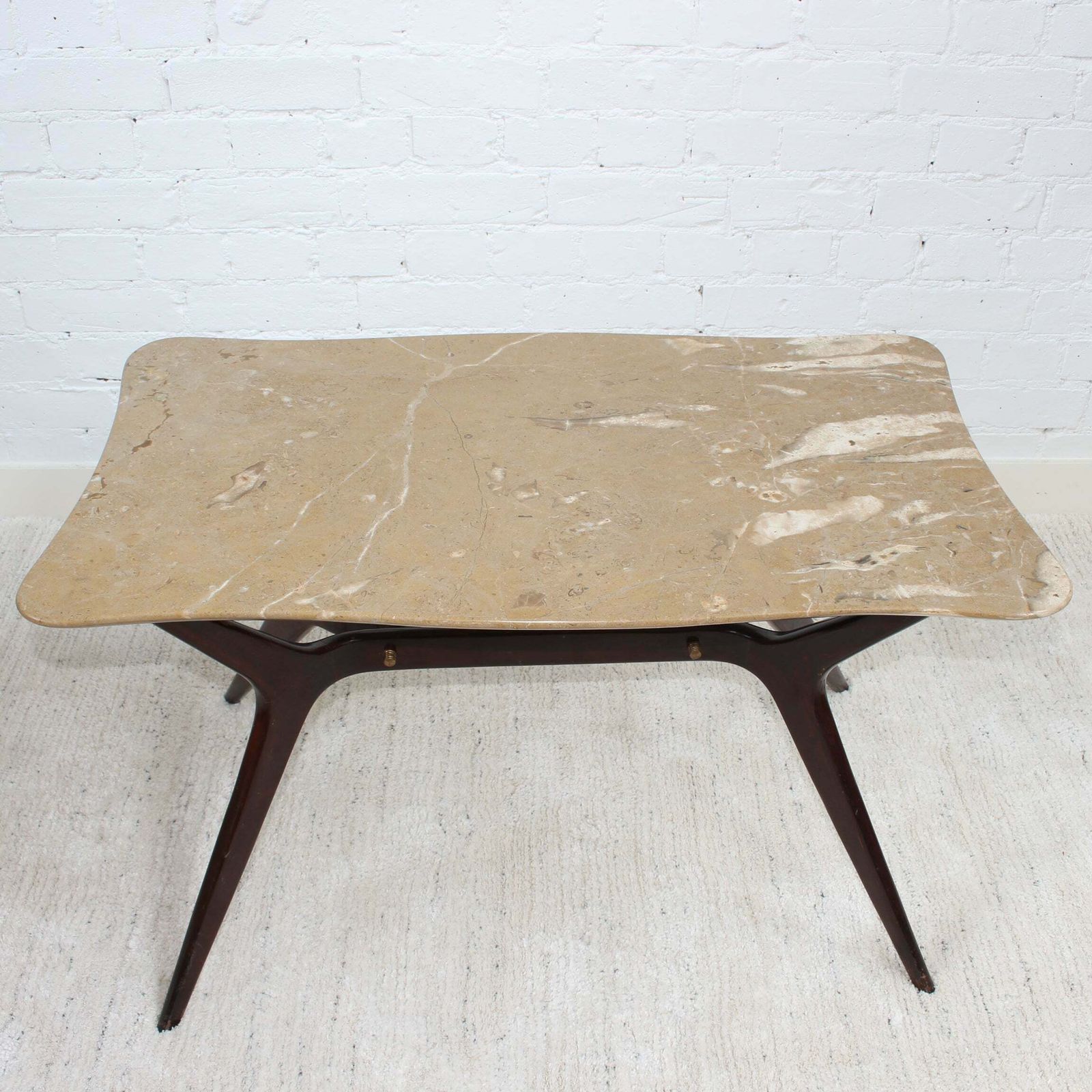 photo furniture Mid Century Italian Coffee Table With Marble Top (Circa 1950s)