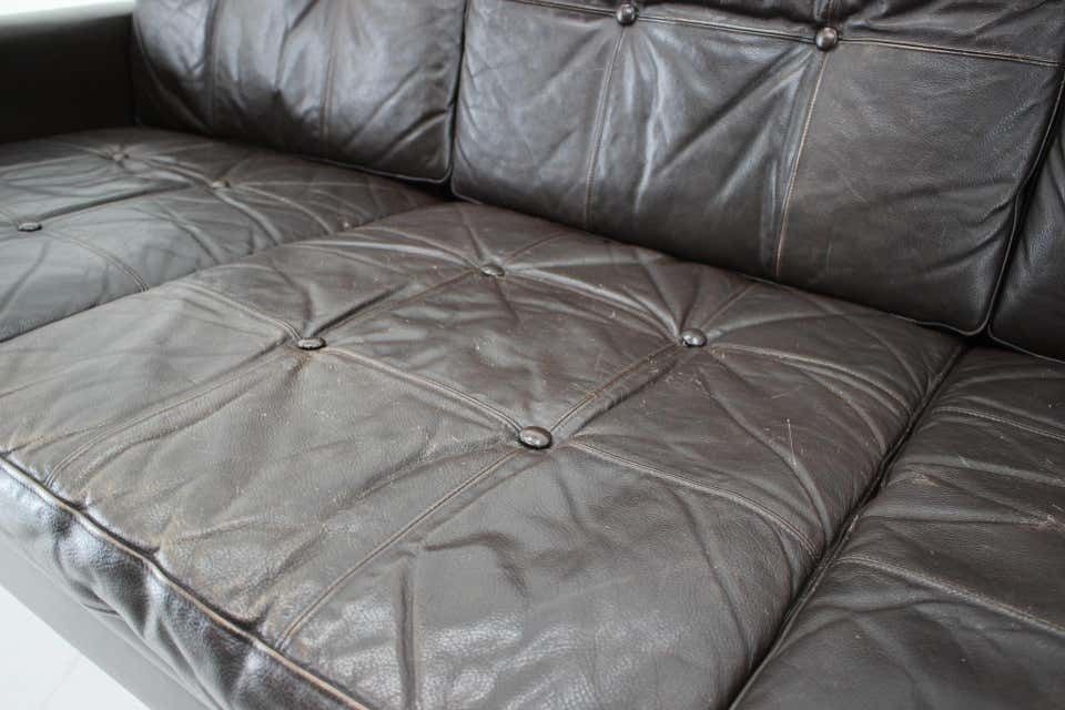 1970s Danish 3 Seater Sofa In Dark Brown Leather photo 1141.0