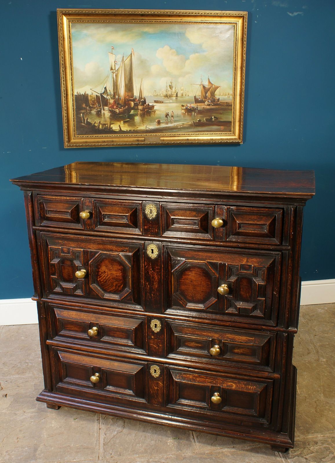17th Century Moulded Chest Of Drawers photo furniture