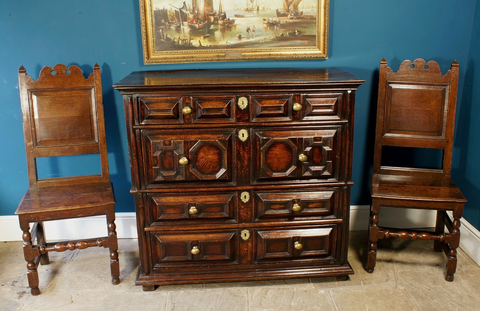 17th Century Moulded Chest Of Drawers photo for sale
