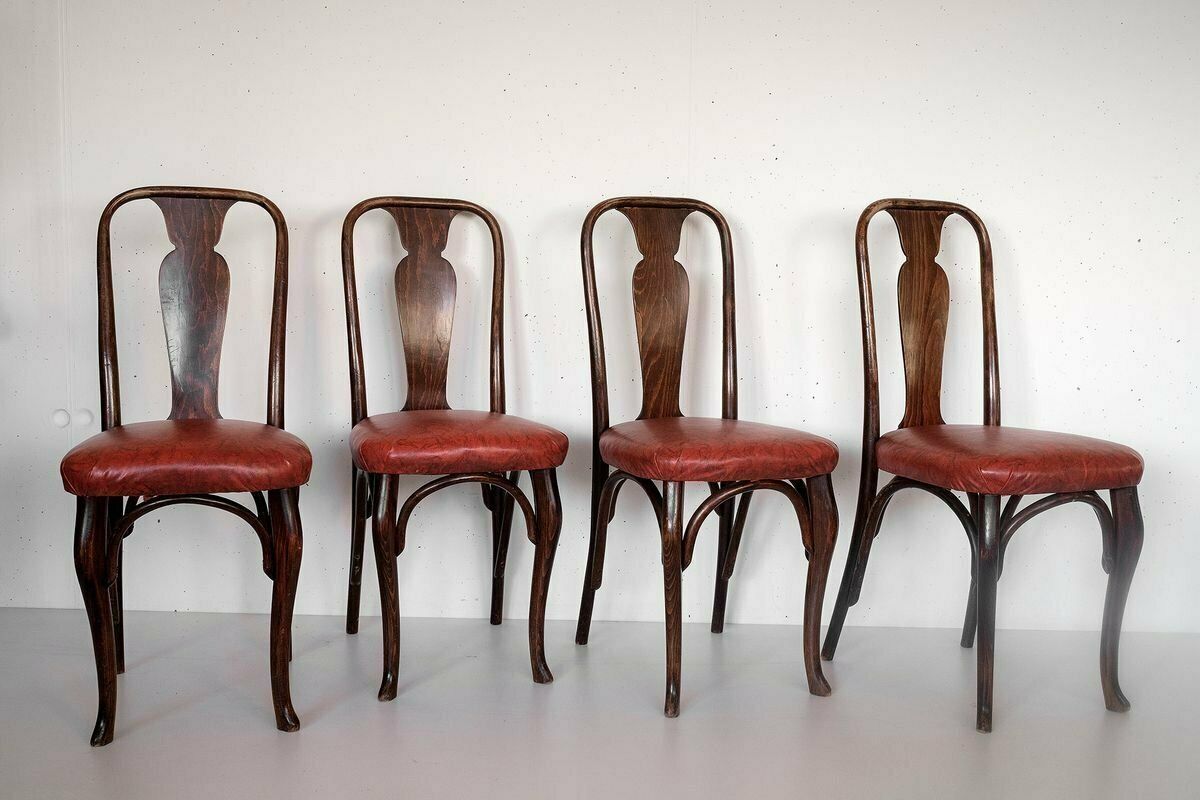 Glaris Chairs By Horgen Glarus, 1915, Set Of 4, Switzerland photo furniture
