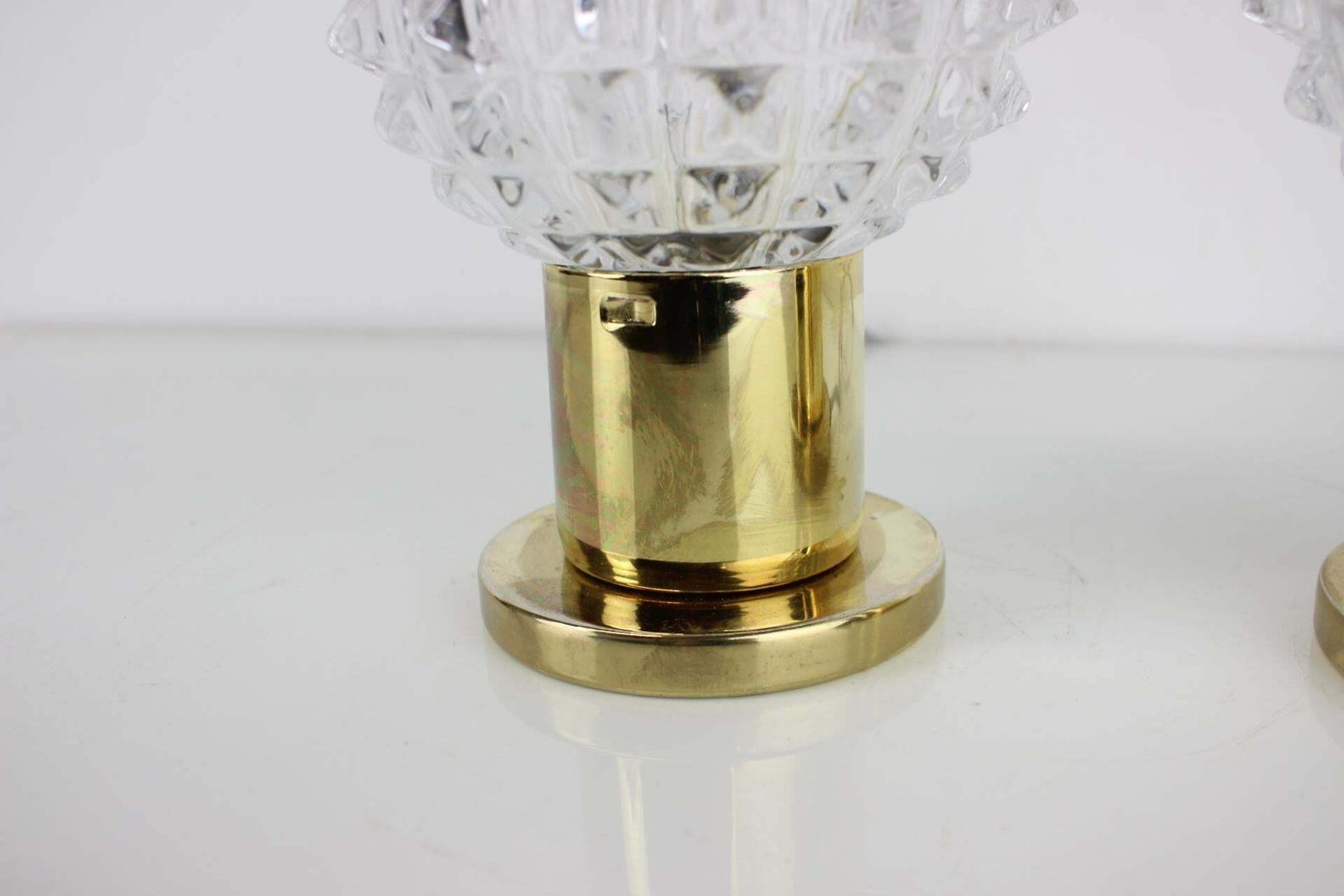 Pair Of Table Or Wall Lamps Preciosa Kamenický šenov 1960's photo for sale