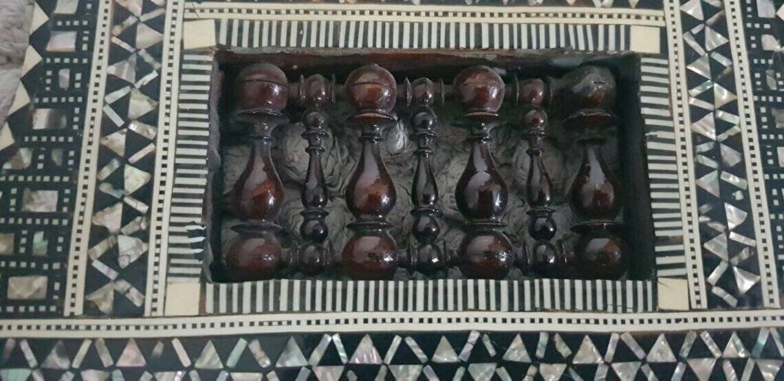 Picture Frame Inlaid, Arab Motifs In Bone And Mother Of Pearl photo 750.0