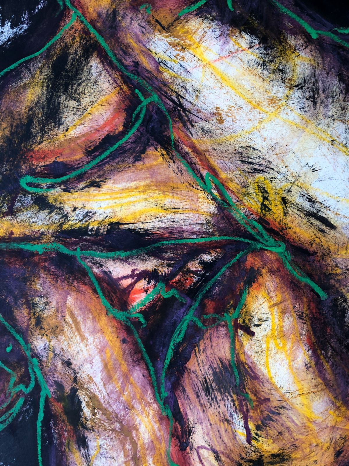 Slumber. Mixed Media Nude Drawing By Angela Lyle photo furniture