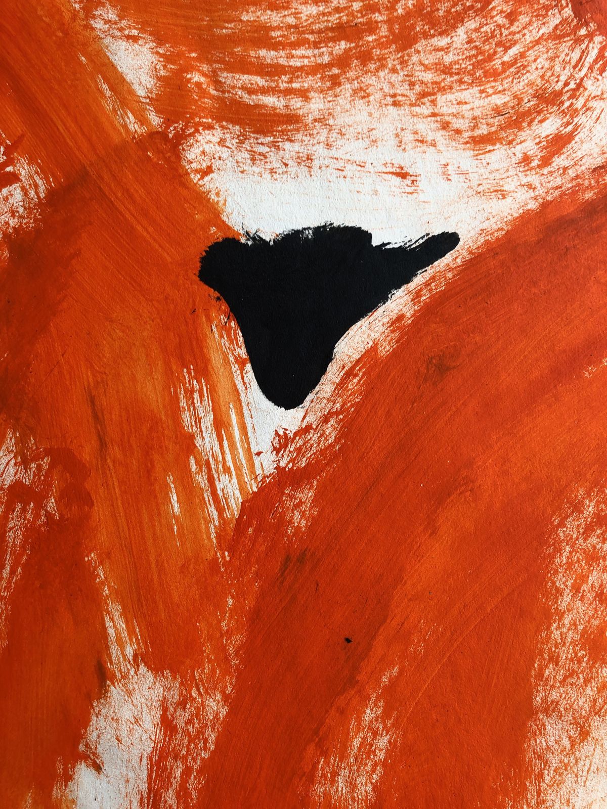 Orange Nude By Angela Lyle. Mixed Media On Paper photo furniture