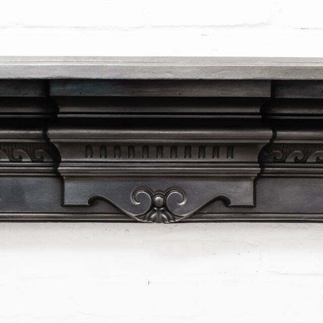 Antique Late Victorian Cast Iron Fireplace Surround photo for sale