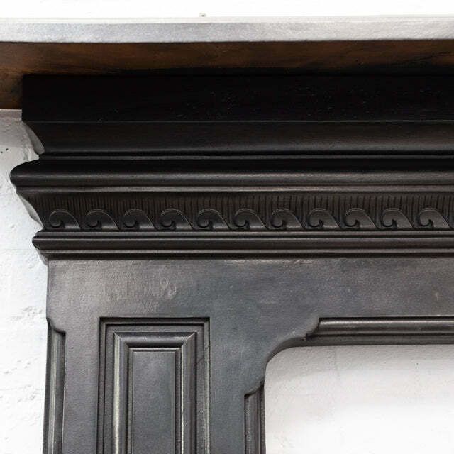 photo furniture Antique Late Victorian Cast Iron Fireplace Surround