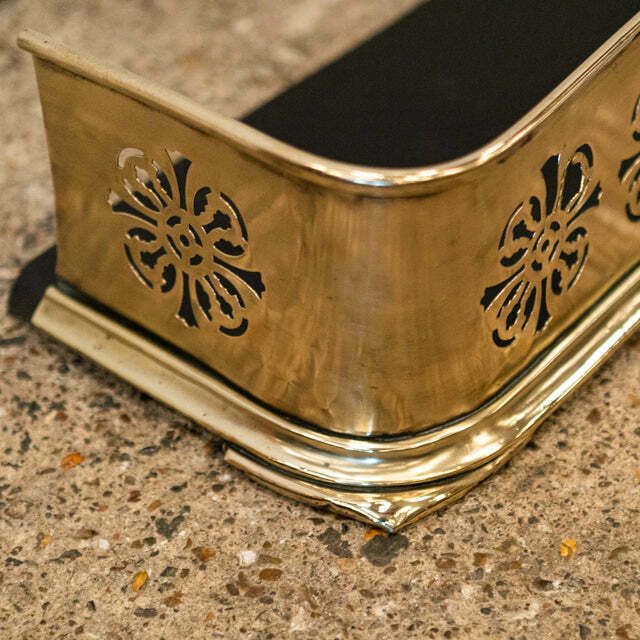 Antique Brass Fireplace Fender photo furniture