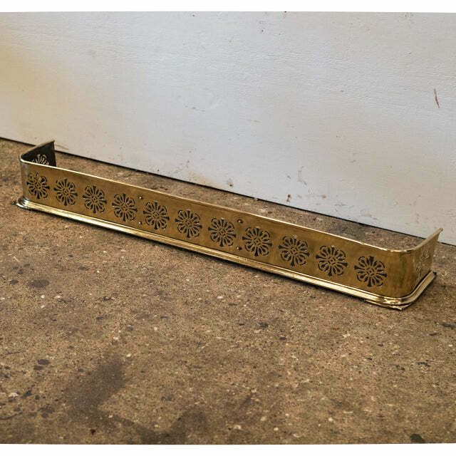 photo furniture Antique Brass Fireplace Fender