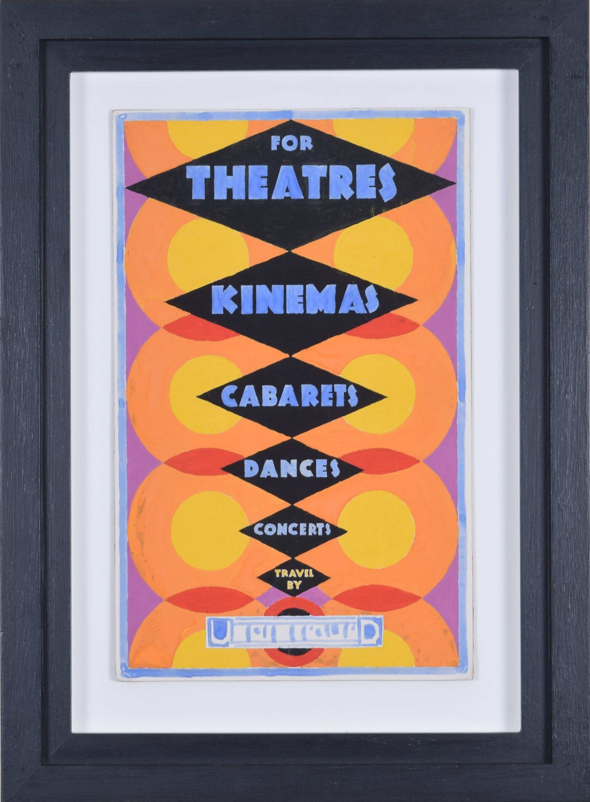 Gerald Mac Spink (Flourished 1920 – 1940) For Theatres, Kinemas, Cabarets, Dances, Concerts, Travel By Underground (C. 1930) photo furniture