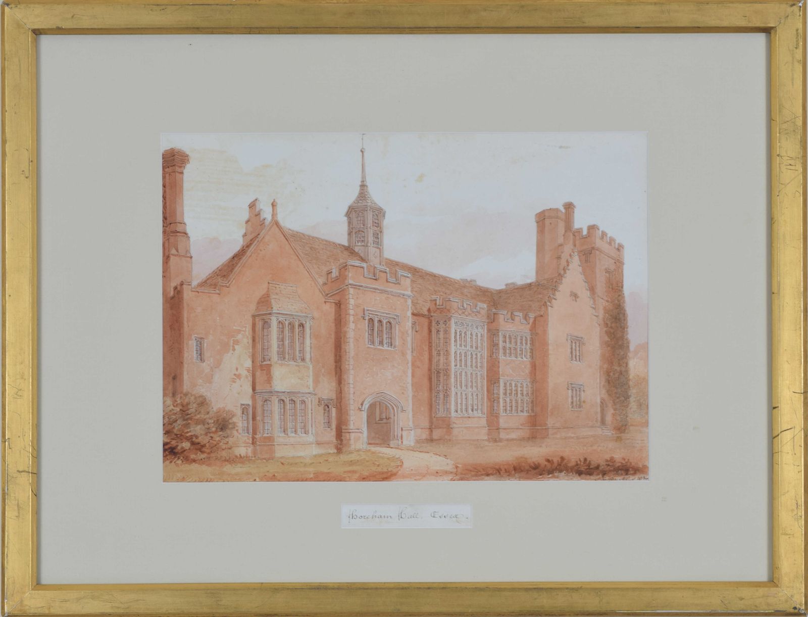 John Chessell Buckler (1793 – 1894) Horham Hall, Essex (1830) photo Art